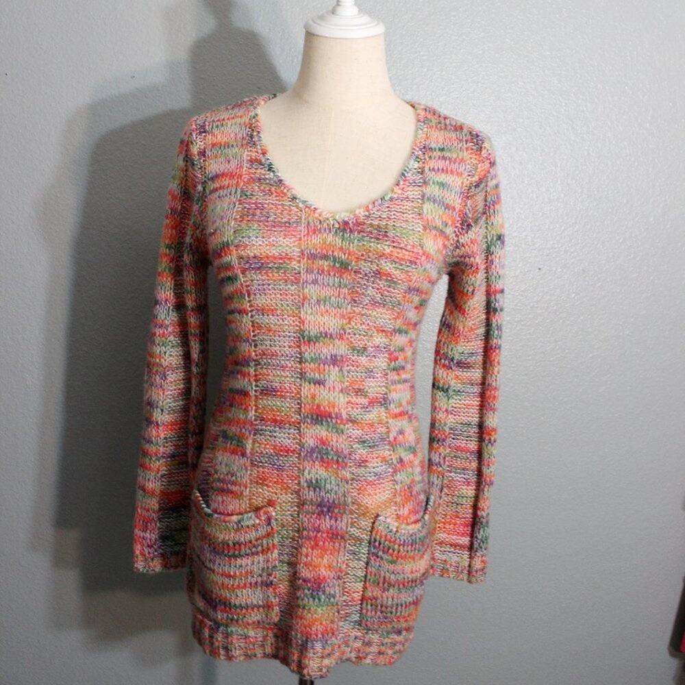Rue 21 Long Pocketed Knit Sweater Size Medium